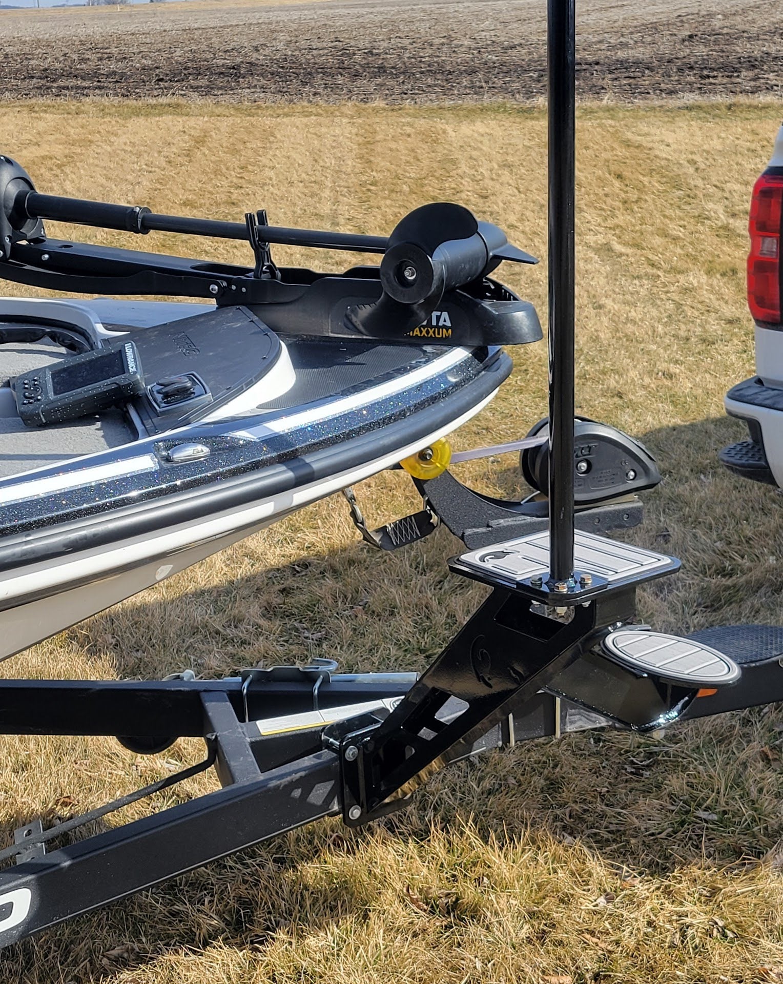 Turitrade 3-Step Boat Trailer Steps Universal For Bass Pontoon Hunting Boats