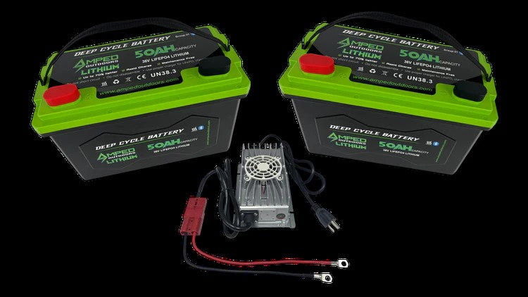 36V 100Ah Trolling Motor Lithium Battery System 50Ah LiFePO4 Batteries in Parallel