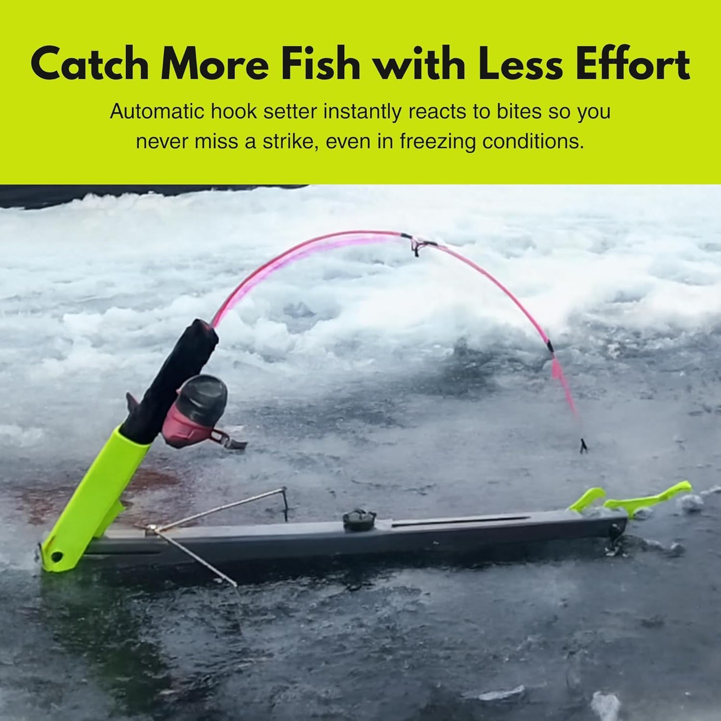 Happy Hooker Ice Fishing Automatic Hooksetting Device
