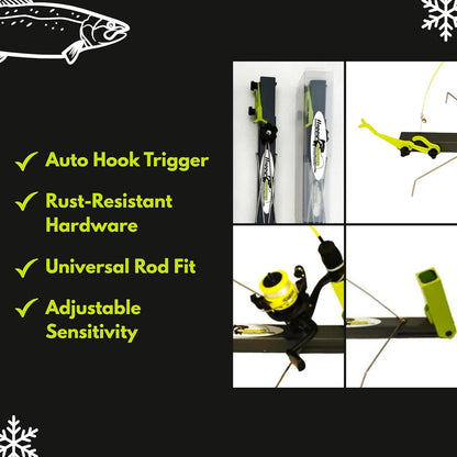 Happy Hooker Ice Fishing Automatic Hooksetting Device