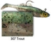 Gitzit 3" Paddle Fry 1 Rigged 2 Bodies
