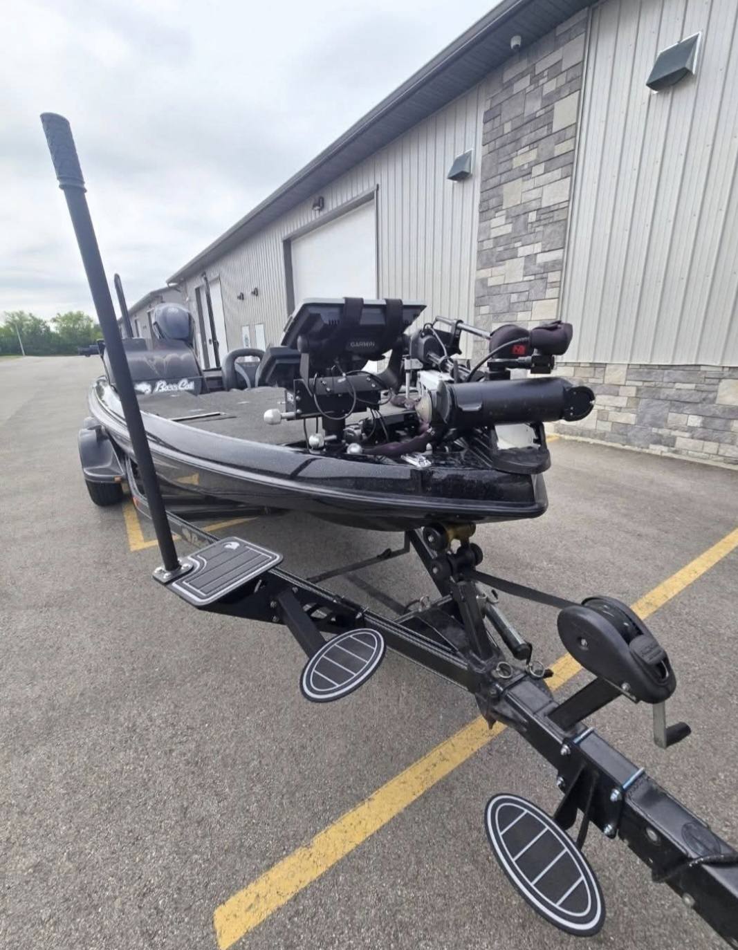 Torchly Bass Boat Trailer Steps-Textured Black