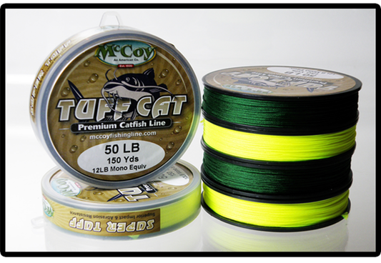 McCoy Super Spectra Braid Hi-Viz Yellow Premium Tight Weave Braided Fishing  Line (10lb Test (.007 Dia) - 150 Yards) 