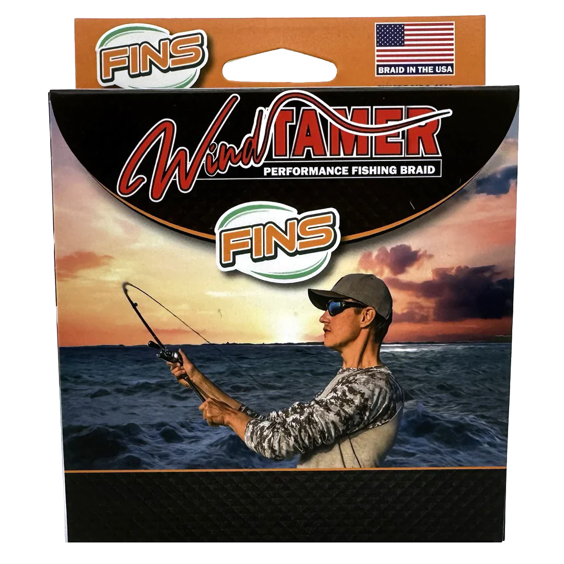 FINS Windtamer Fishing Braid 4-10lb.