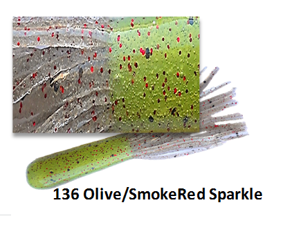 Olive smoke/Red Spkl